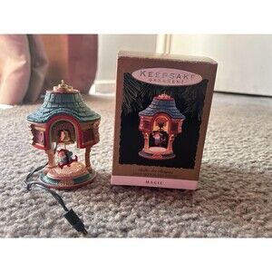 1993 Hallmark Keepsake Light Motion Sound Ornament Bells Are Ringing Elf In Box